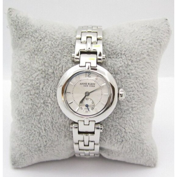 Women Anne Klein New York Swiss Quartz WR Analog 29mm Dial Round Watch (G475)